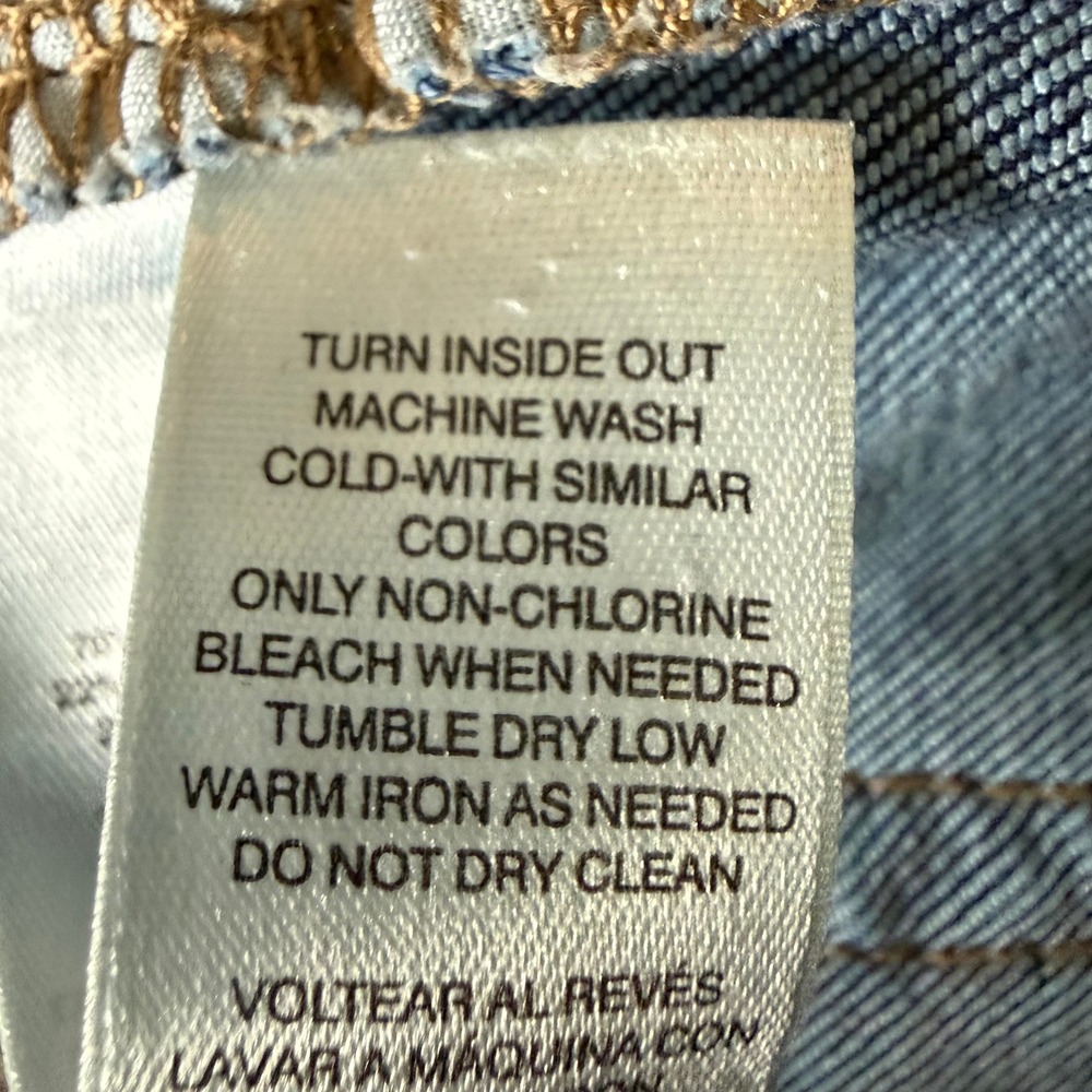 Chicos Platinum Jeans 3 Womens 16 Blue Medium Wash Straight Leg Stretch 40x28 - Picture 5 of 13